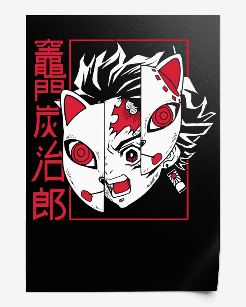Print Negro de Tanjiro