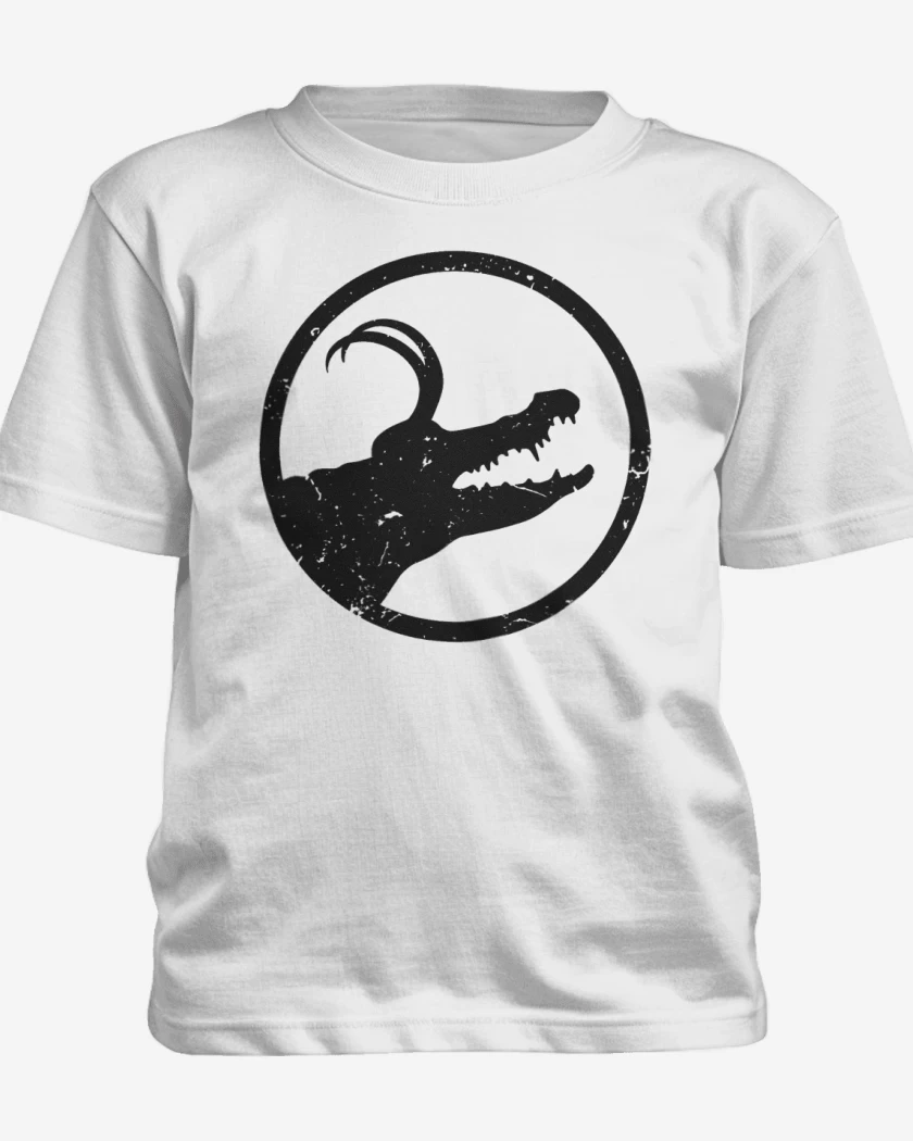 Polera de niño Blanco de Loki cocodrilo