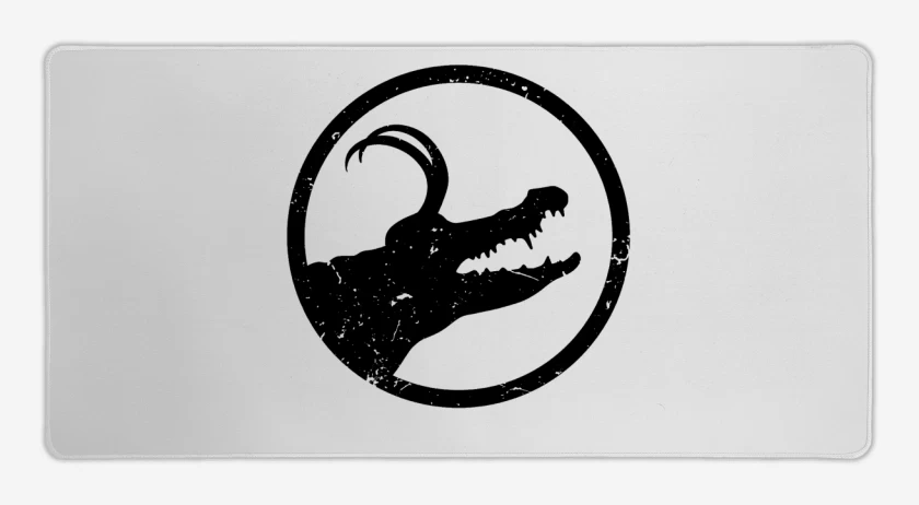 Mouse pad Gamer Blanco de Loki cocodrilo