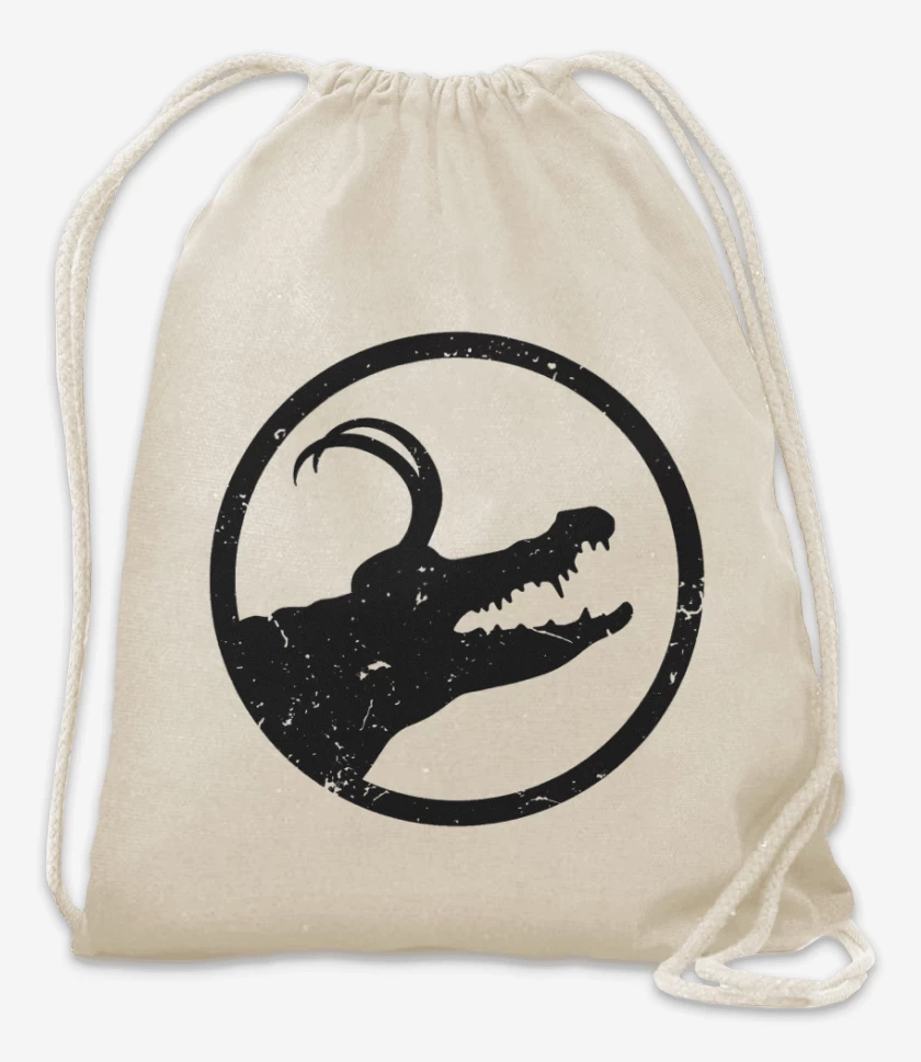 Mochila Blanco de Loki cocodrilo