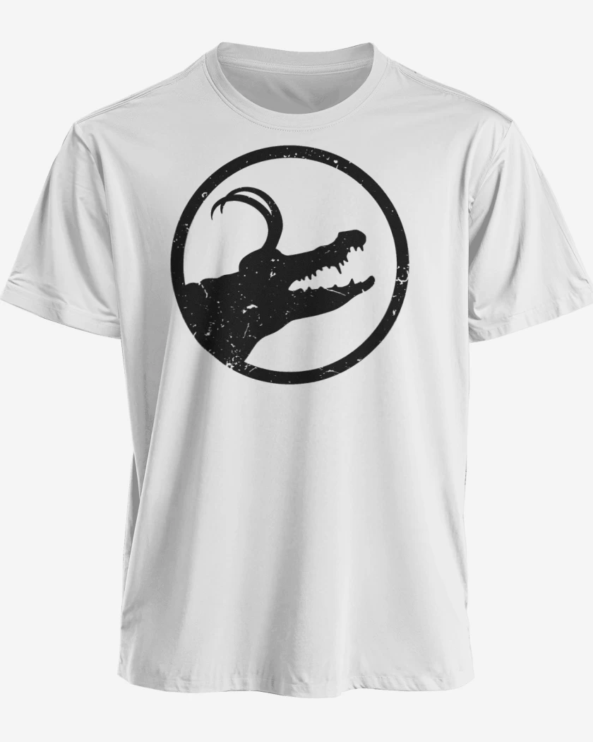 Polera premium Blanco de Loki cocodrilo