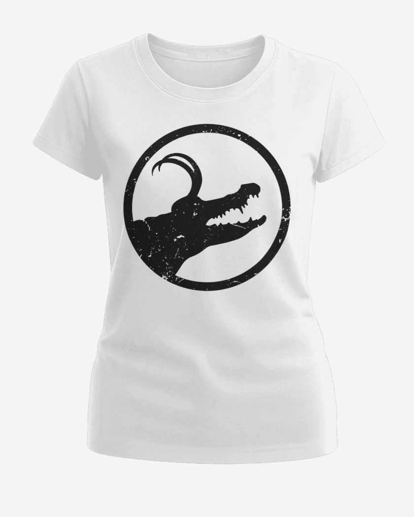 Polera de Mujer Blanco de Loki cocodrilo