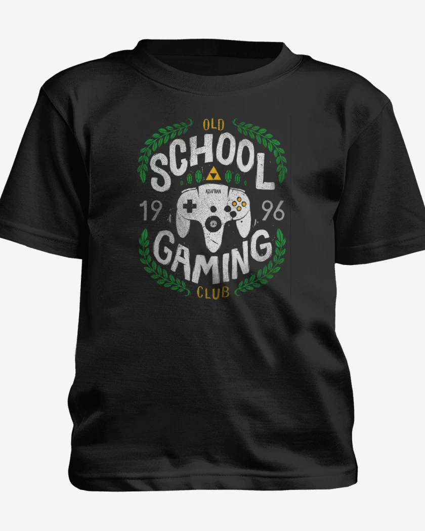 Polera de niño Negro de Old School gaming