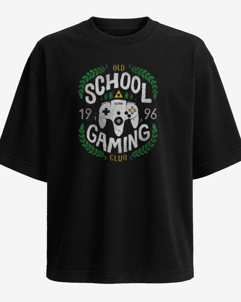 Polera Oversize Old School gaming