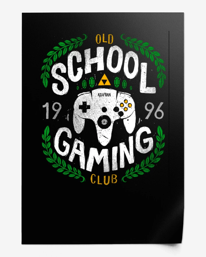 Print Negro de Old School gaming