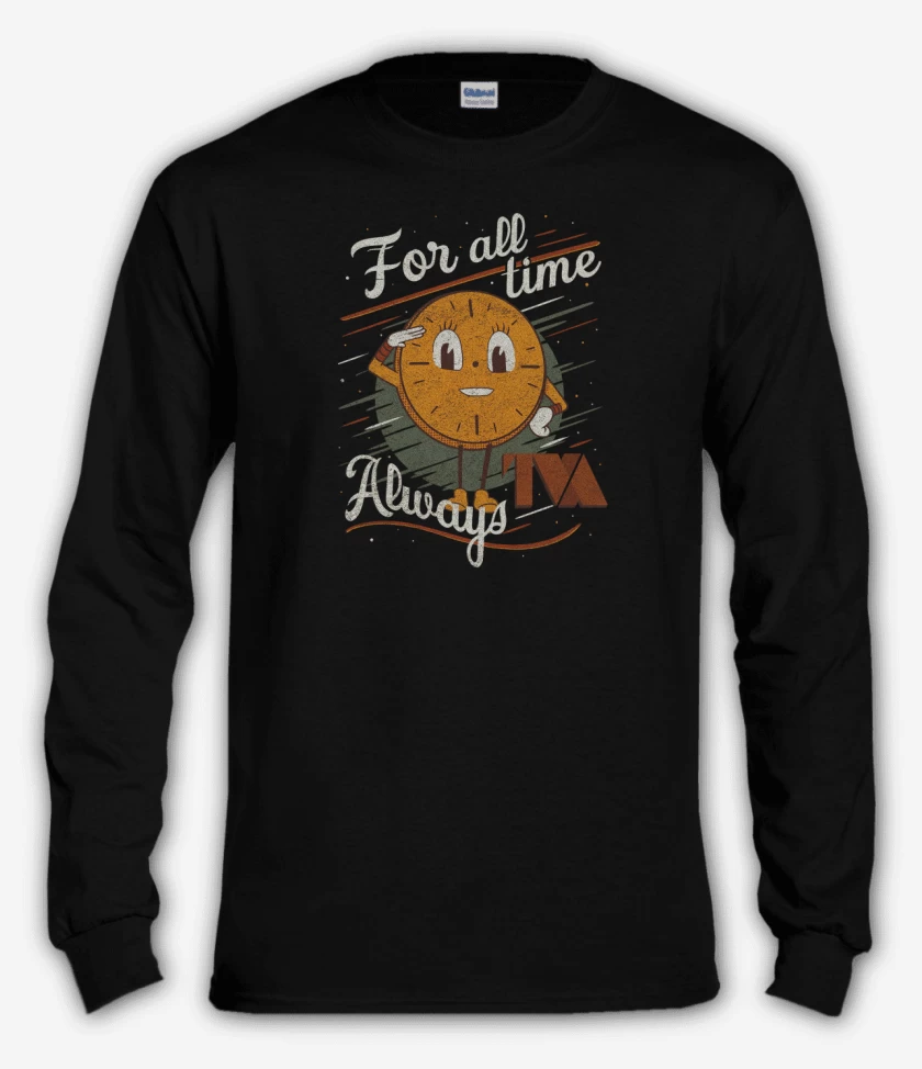 Polera manga larga Negro de For all time always