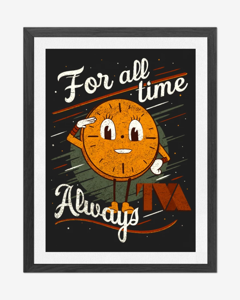 Cuadro decorativo Negro de For all time always
