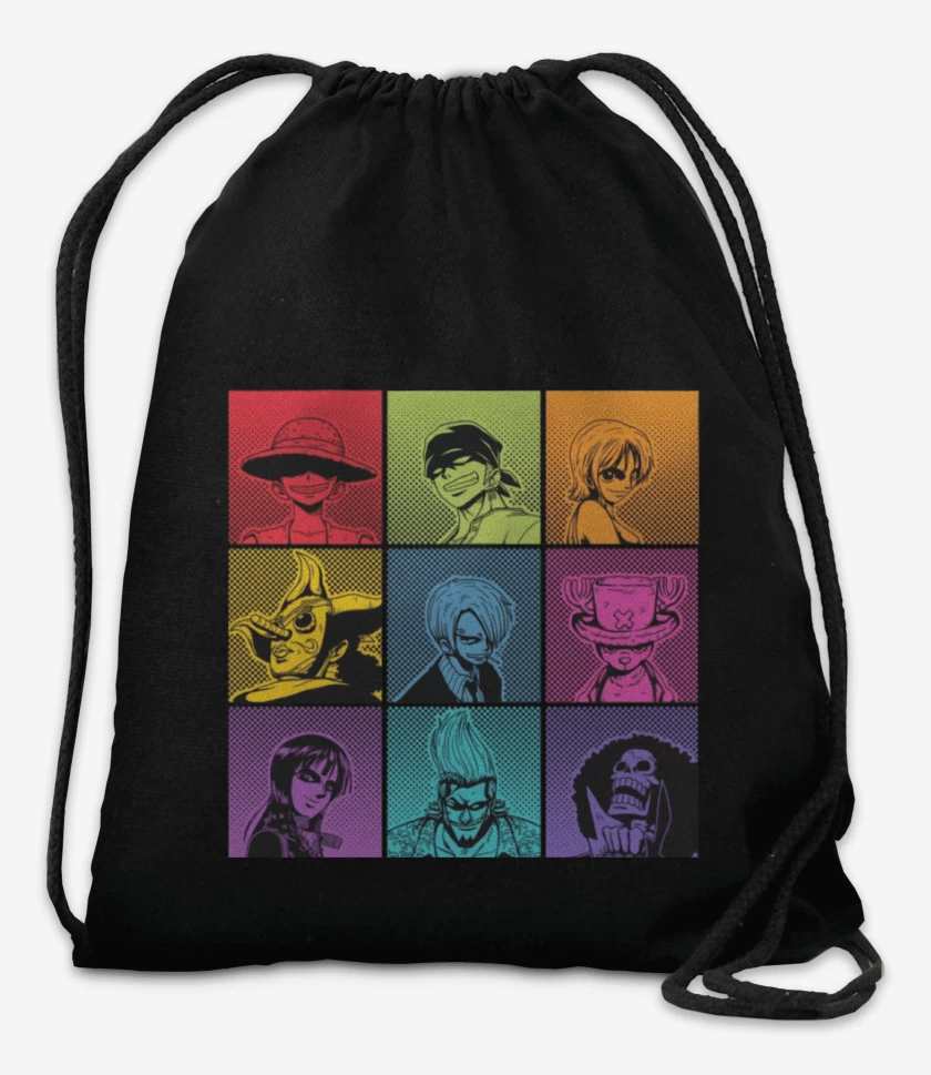 Mochila Negro de One piece personajes