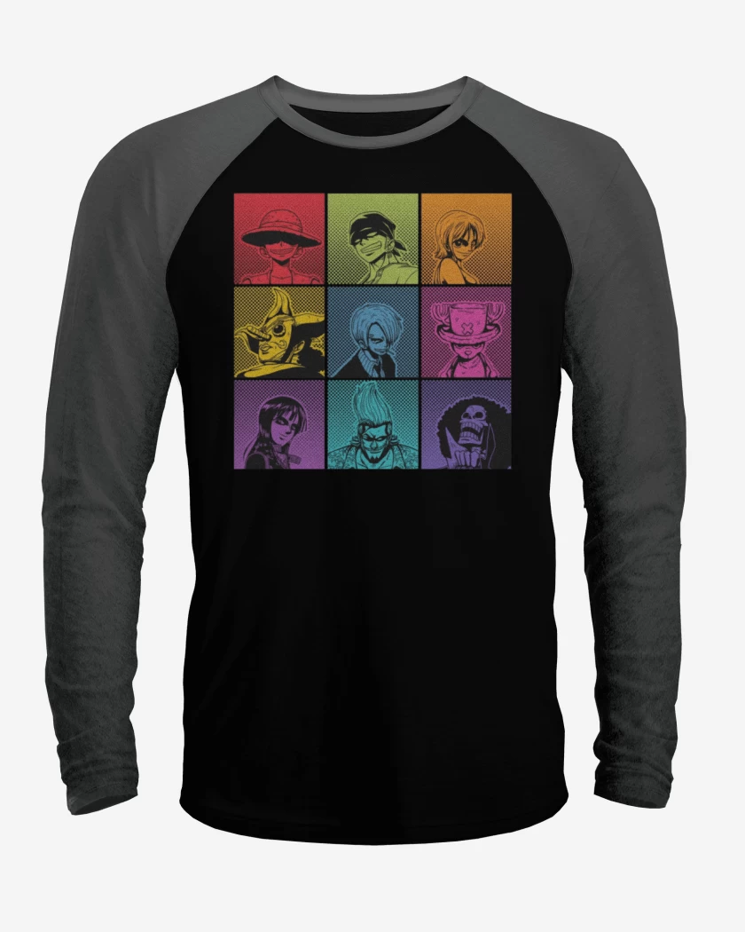 Polera Raglan One piece personajes