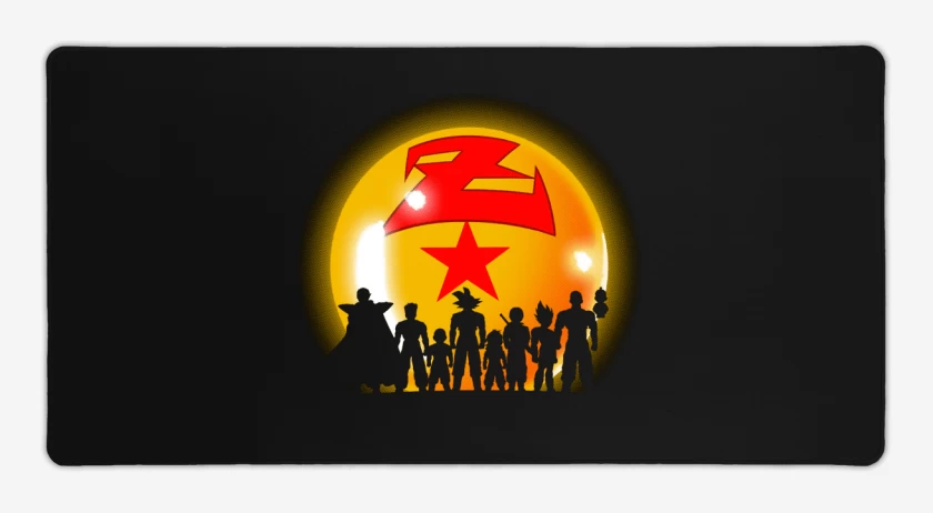 Mouse pad Gamer Negro de Dbz