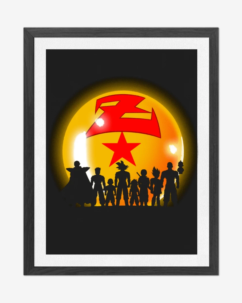 Cuadro decorativo Negro de Dbz