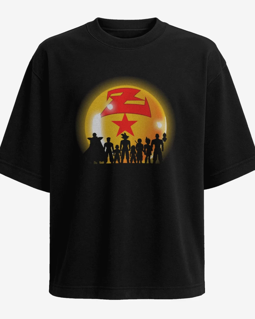 Polera Oversize Negro de Dbz