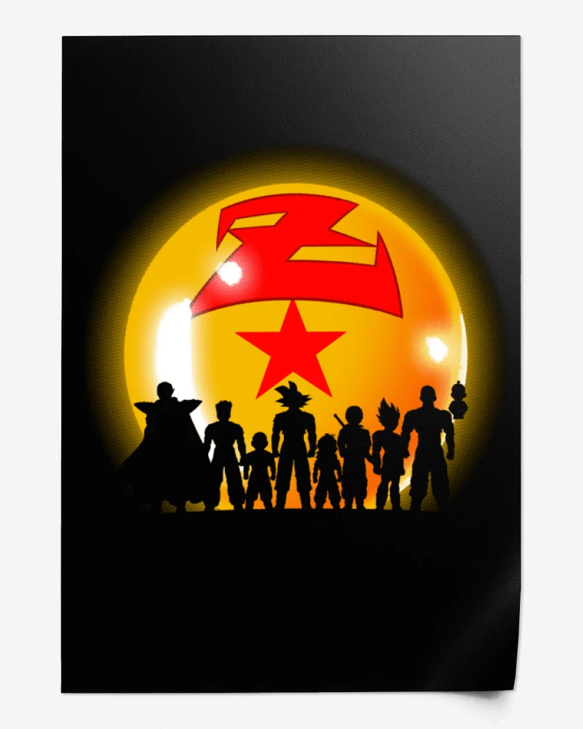 Print Negro de Dbz