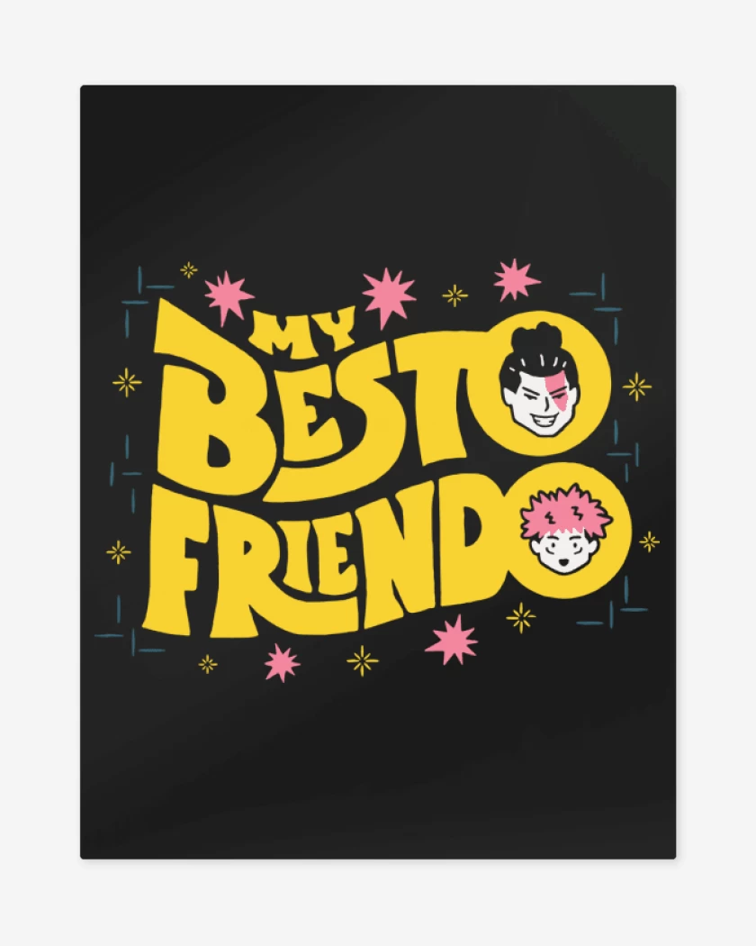 Print metalico Negro de My Besto Friendo