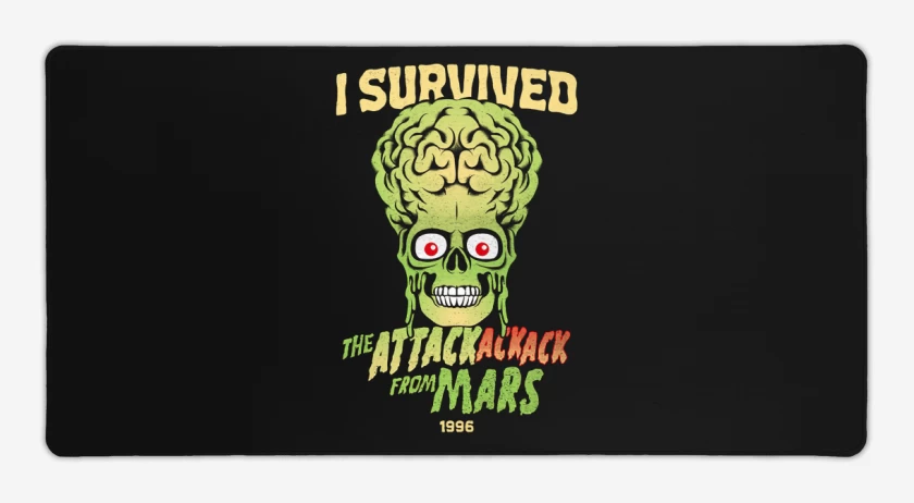 Mouse pad Gamer I Survived THE ATTACK FROM MARS