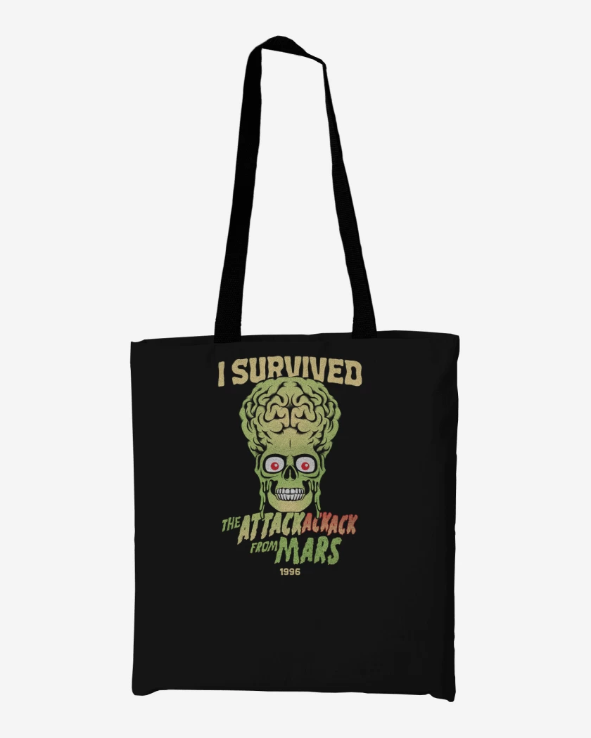 Totebag I Survived THE ATTACK FROM MARS