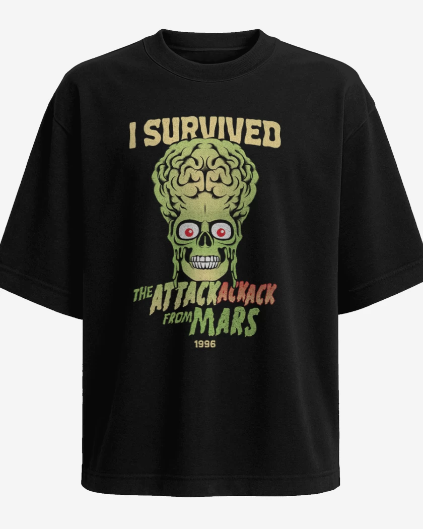 Polera Oversize I Survived THE ATTACK FROM MARS
