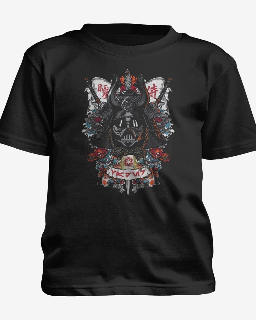 Polera de niño Negro de Darth Samurai