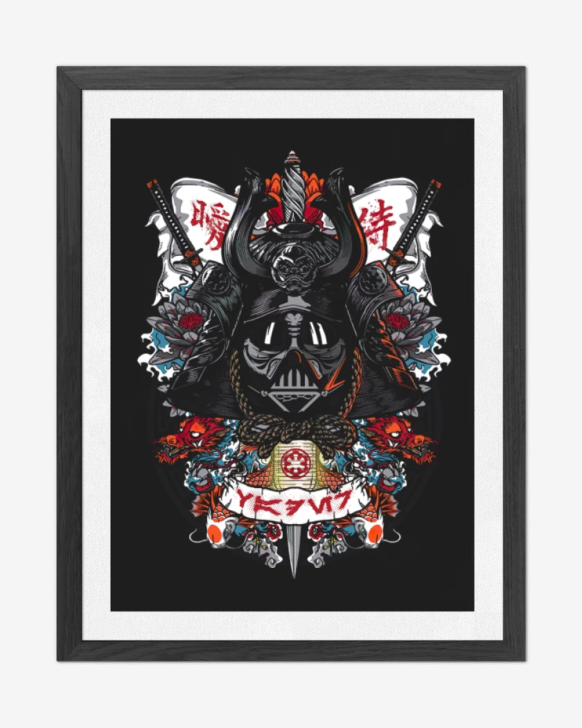 Cuadro decorativo Negro de Darth Samurai