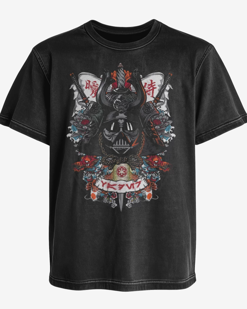 Polera desgastada Darth Samurai