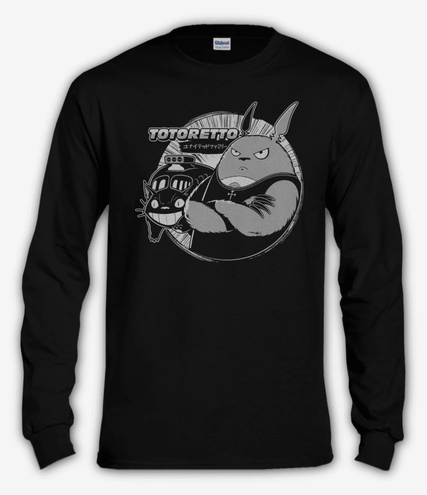 Polera manga larga Negro de Totoretto