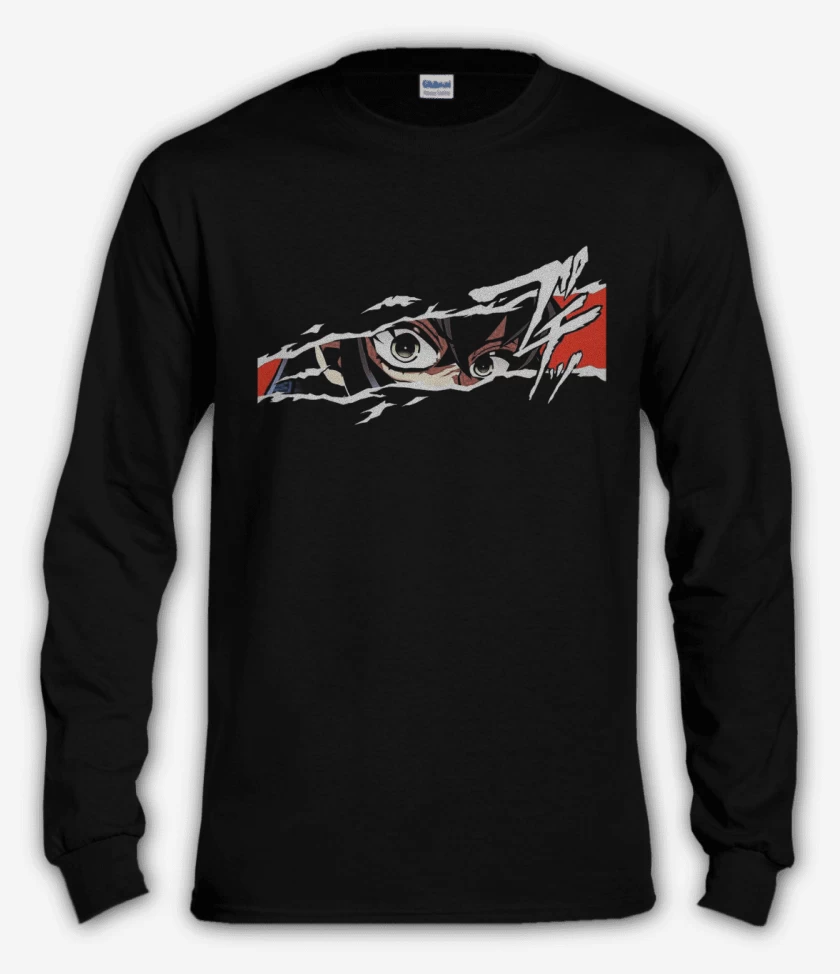Polera manga larga Negro de Inozuke