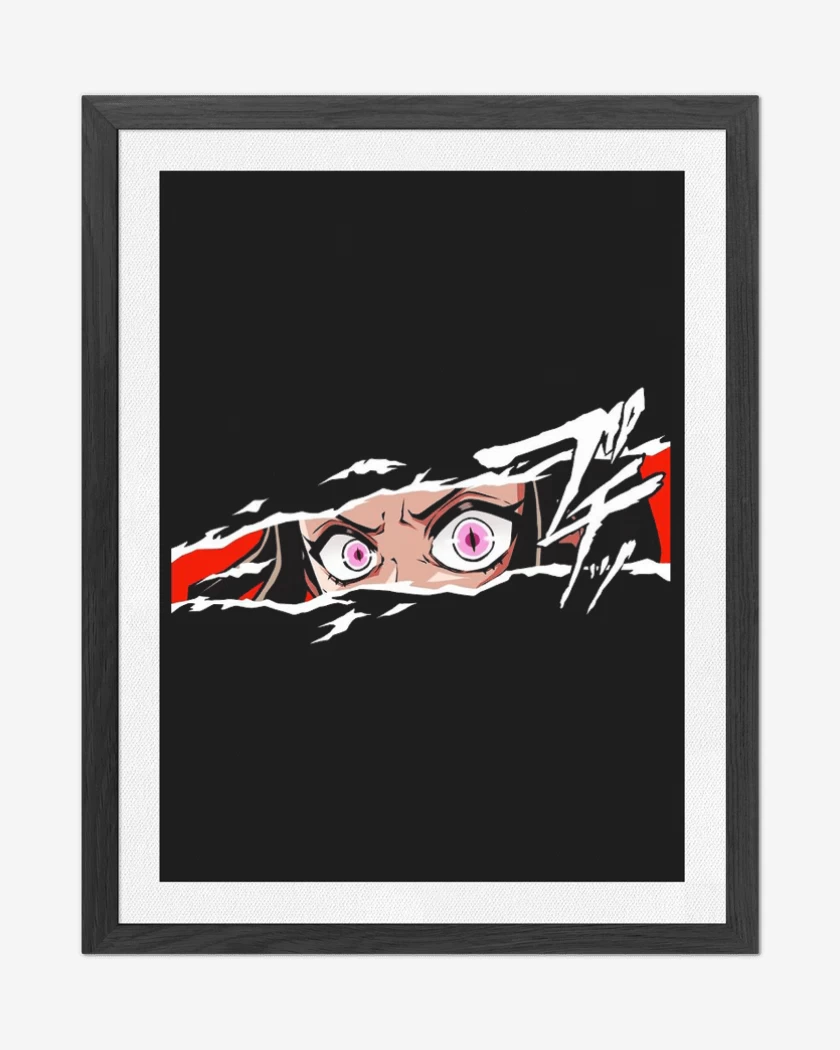 Cuadro decorativo Negro de Nezuko