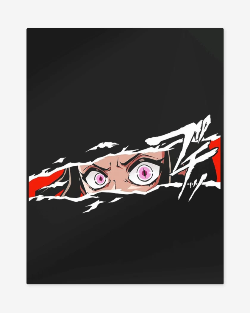 Print metalico Negro de Nezuko
