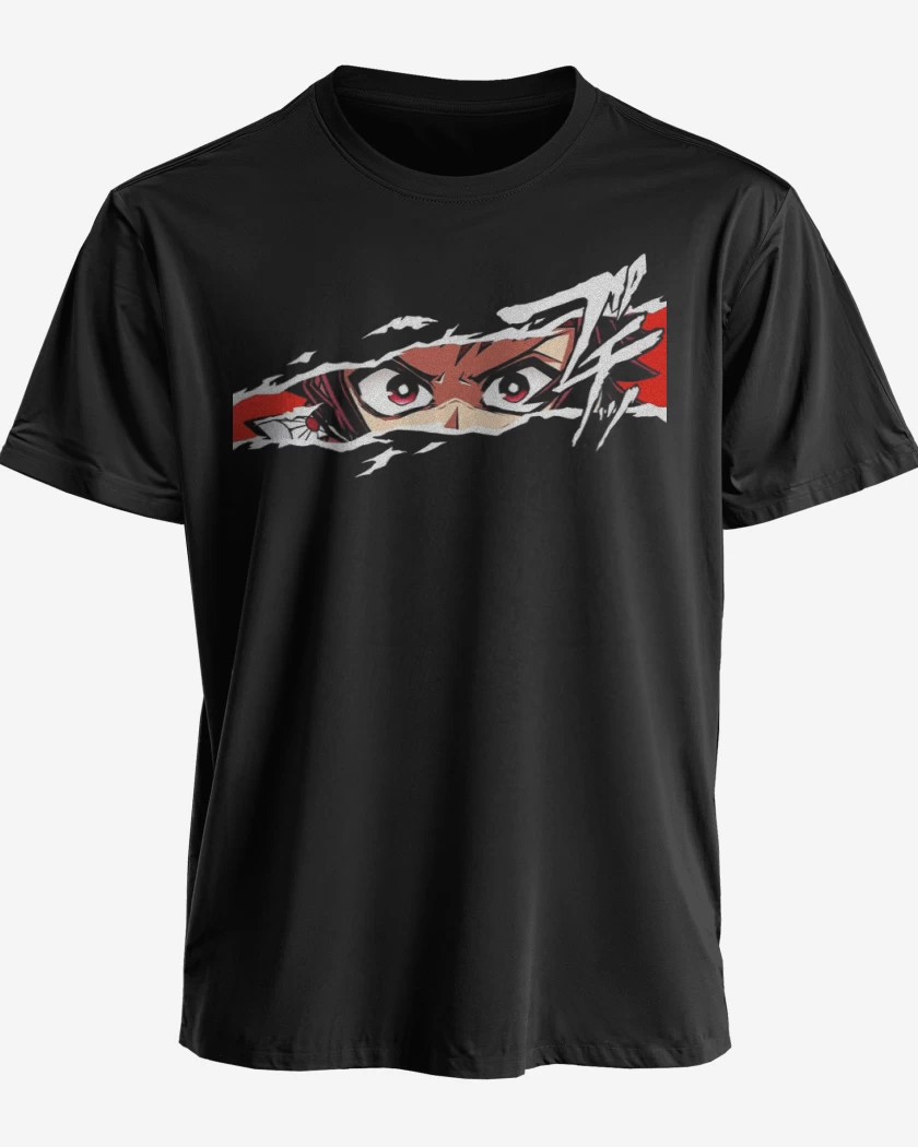 Polera premium Negro de Tanjiro
