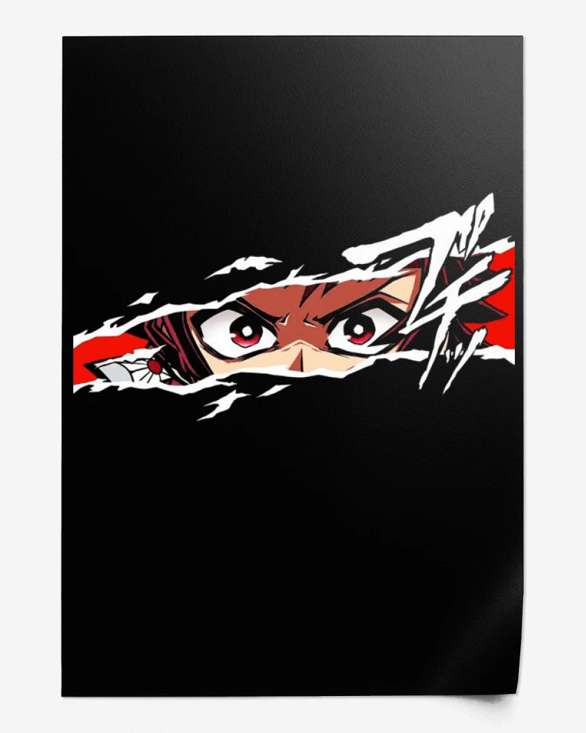 Print Negro de Tanjiro