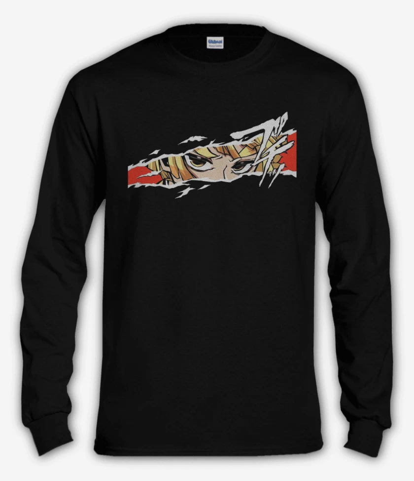 Polera manga larga Negro de Zenitsu