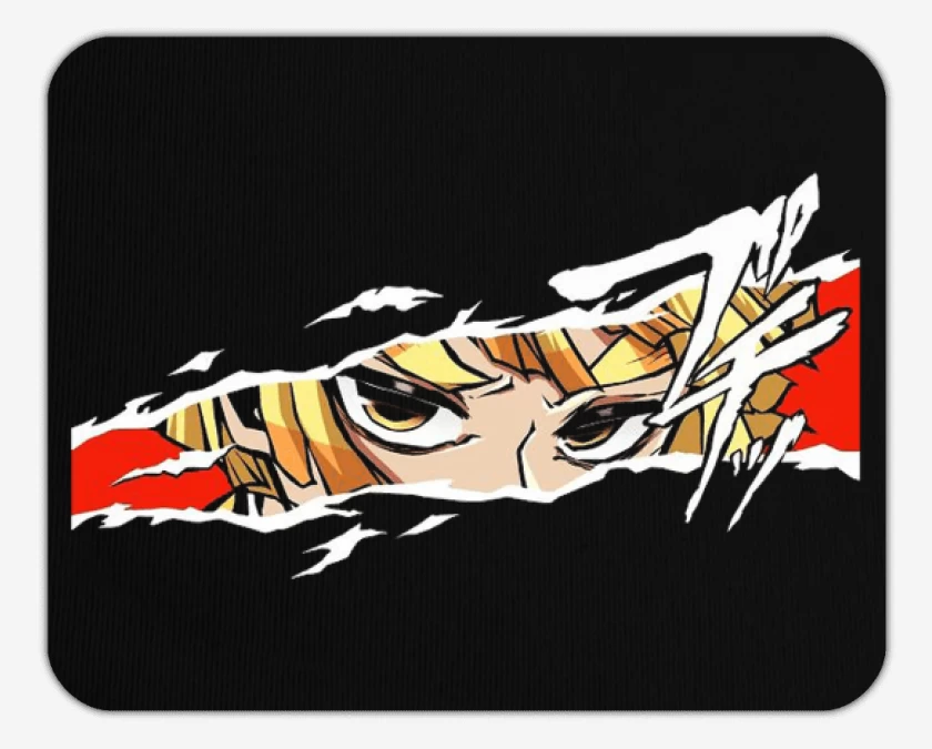 Mousepad Negro de Zenitsu