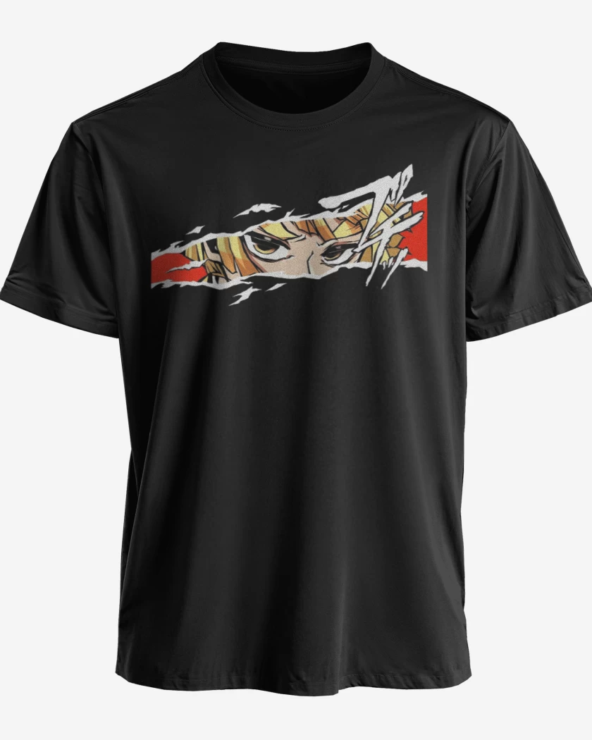 Polera premium Negro de Zenitsu