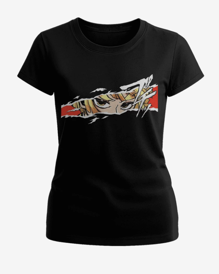 Polera de Mujer Negro de Zenitsu