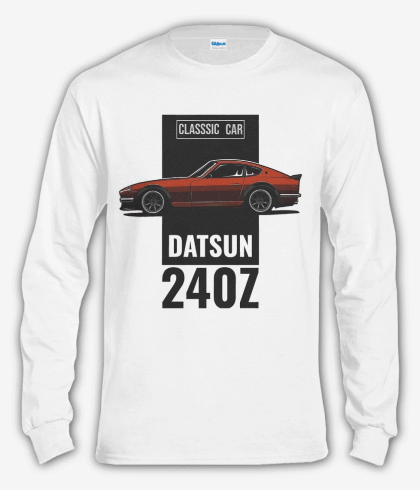 Polera manga larga Blanco de Datsun 240z 2