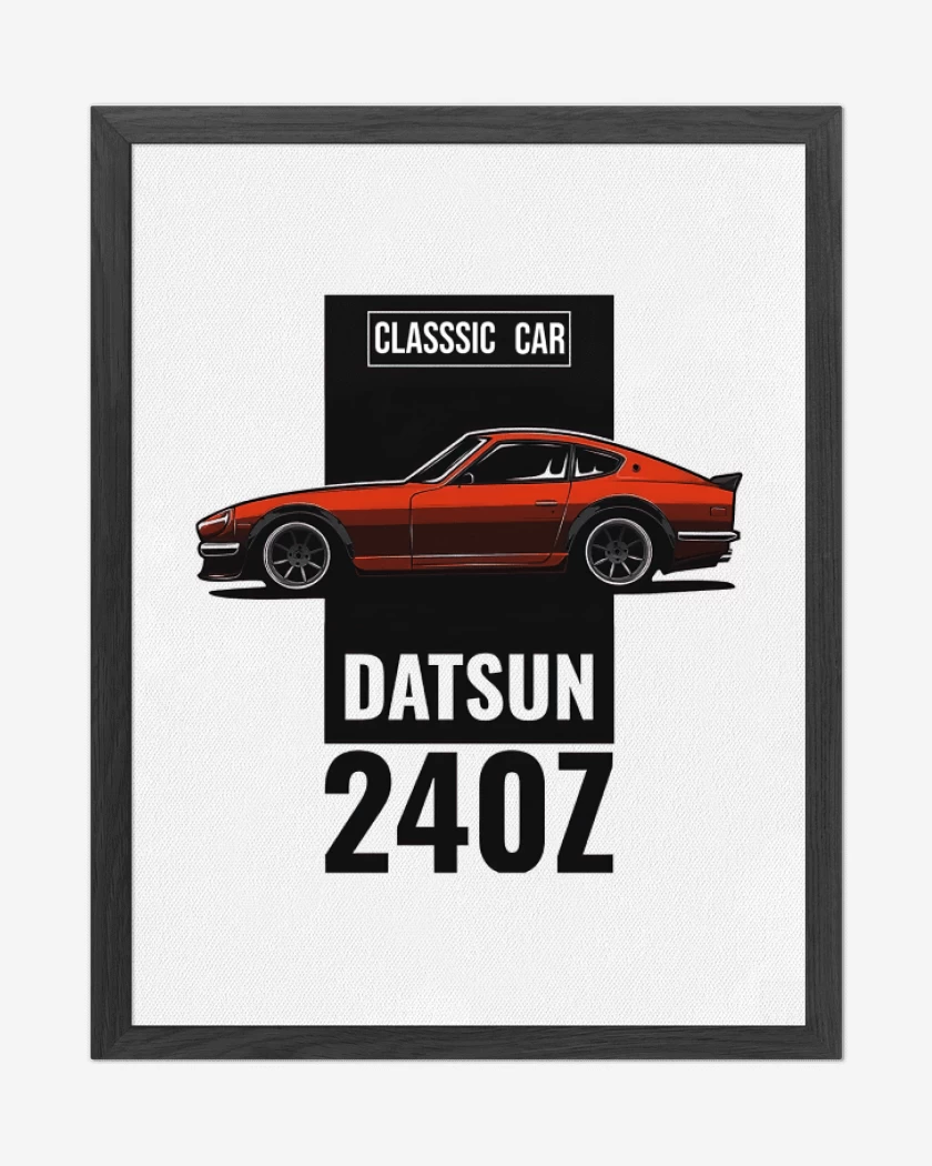 Cuadro decorativo Blanco de Datsun 240z 2