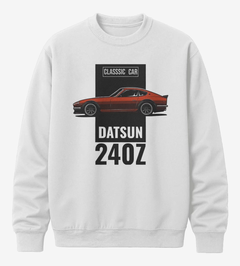 Poleron polo Blanco de Datsun 240z 2