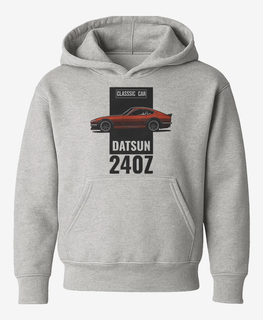 Poleron de niño Gris Melange de Datsun 240z 2
