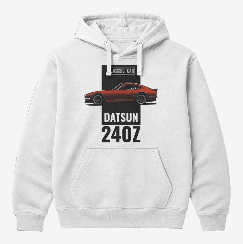 Polerón Canguro Blanco de Datsun 240z 2