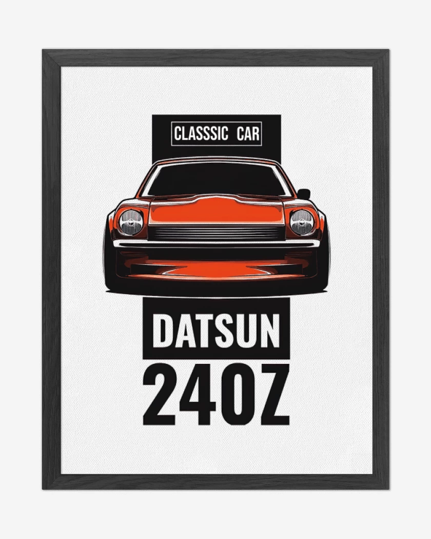 Cuadro decorativo Blanco de Datsun 240z