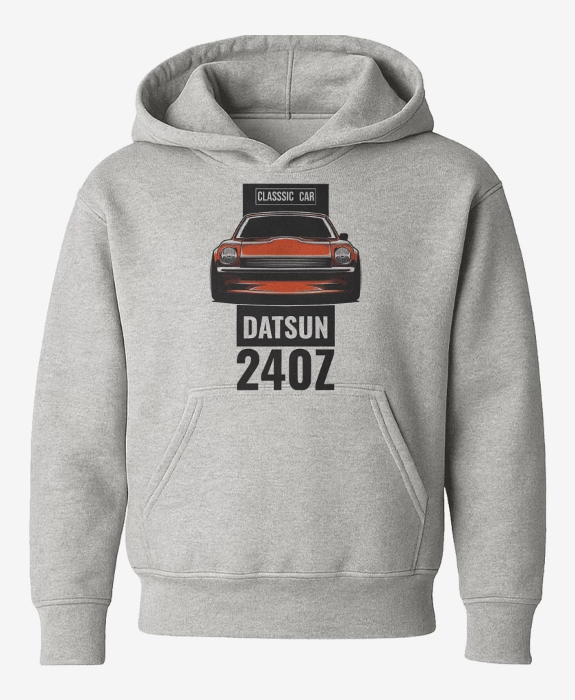 Poleron de niño Gris Melange de Datsun 240z