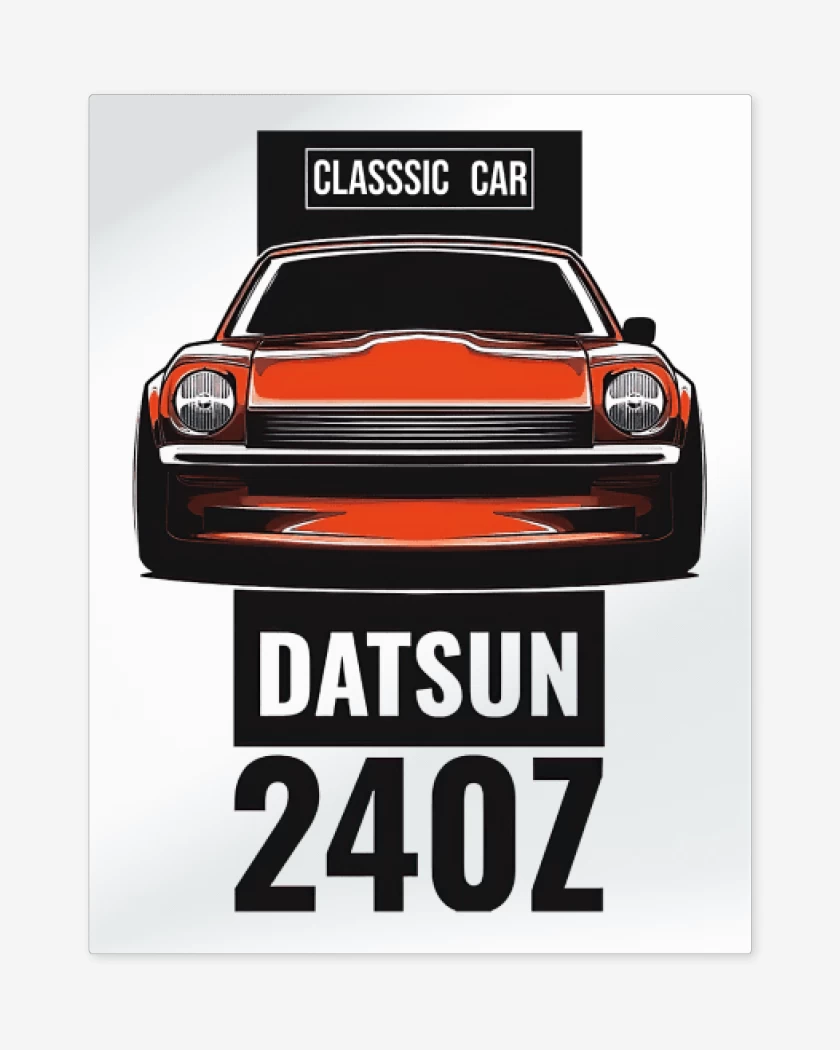 Print metalico Datsun 240z