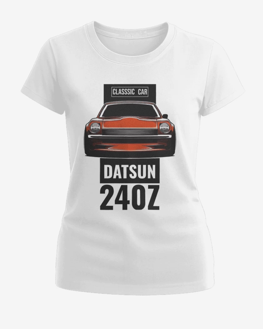 Polera de Mujer Blanco de Datsun 240z