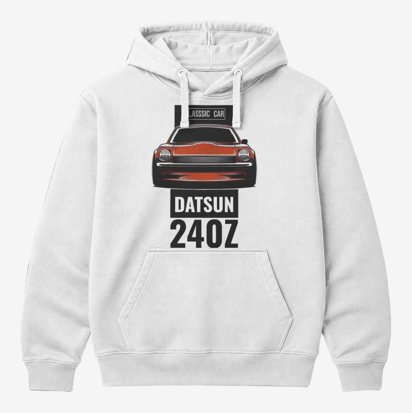 Polerón Canguro Blanco de Datsun 240z