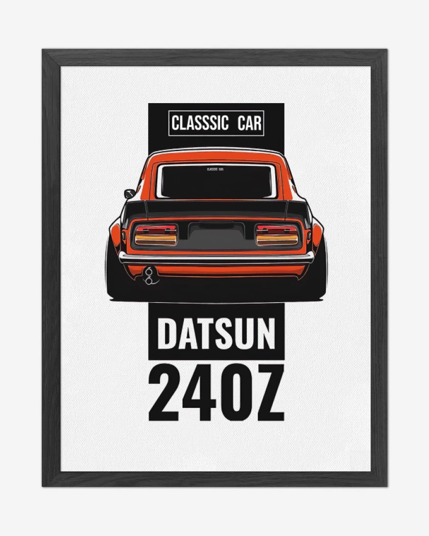 Cuadro decorativo Blanco de Datsun 240z 3