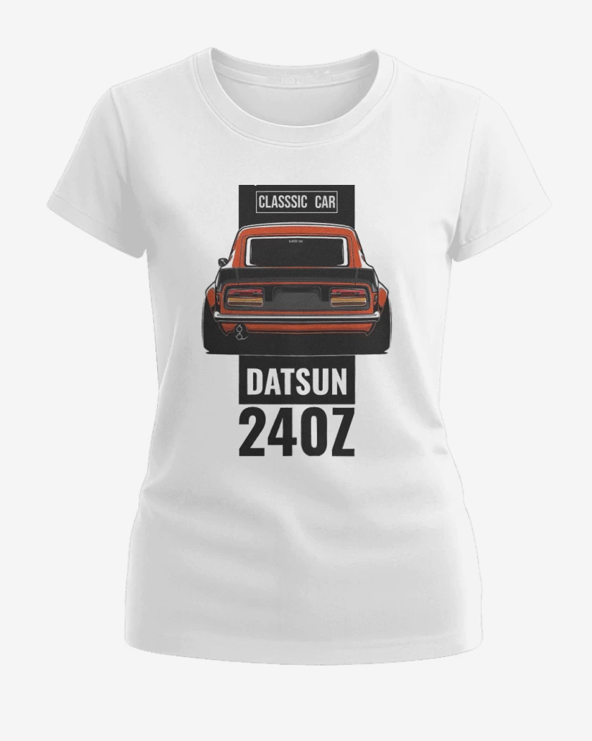 Polera de Mujer Blanco de Datsun 240z 3
