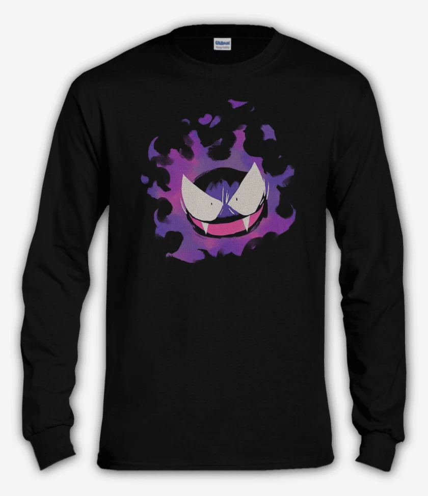Polera manga larga Negro de Gaastly