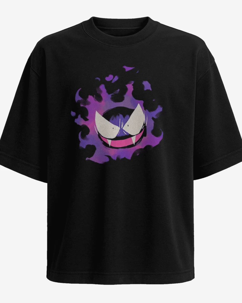 Polera Oversize Negro de Gaastly