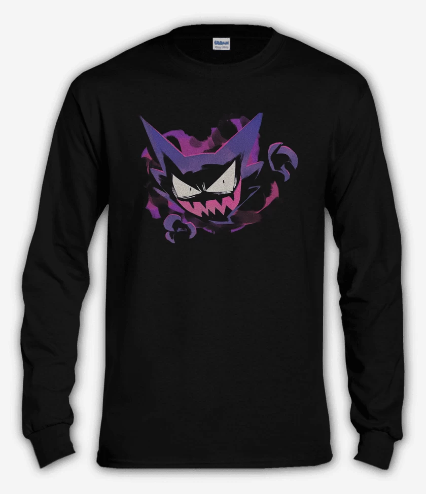 Polera manga larga Negro de Haunter