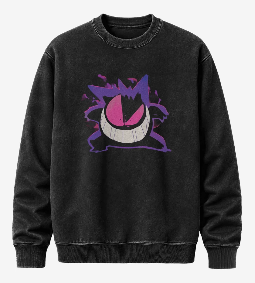 Poleron Polo Acid Wash Negro de Gengaaar